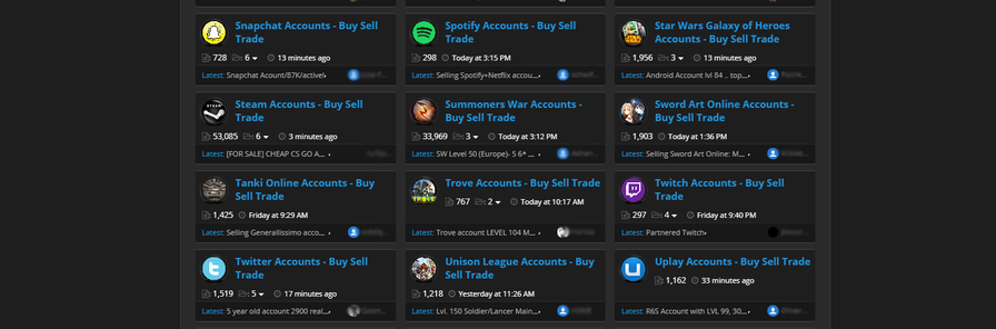 Account Blackmarket