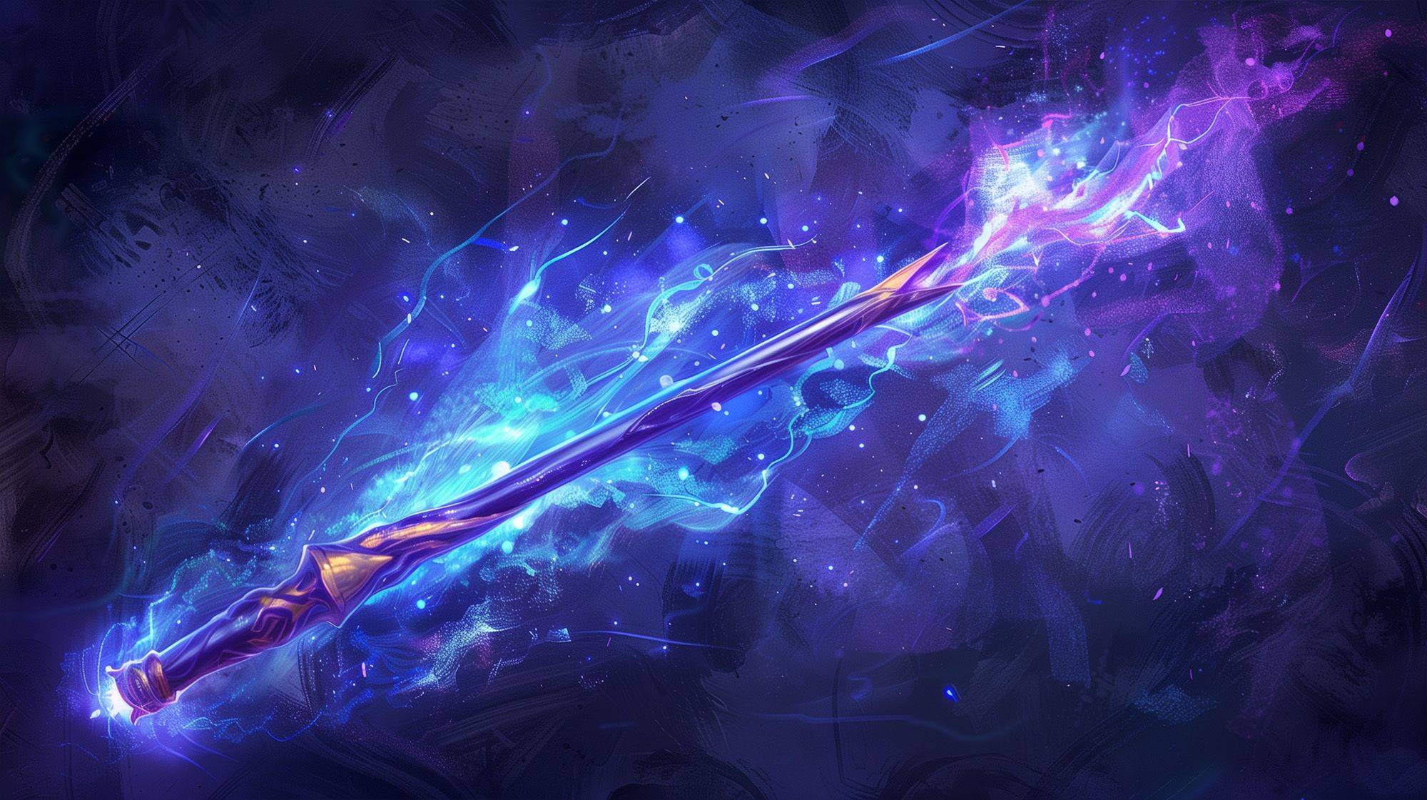 Beautiful image of a spell wand - AI art