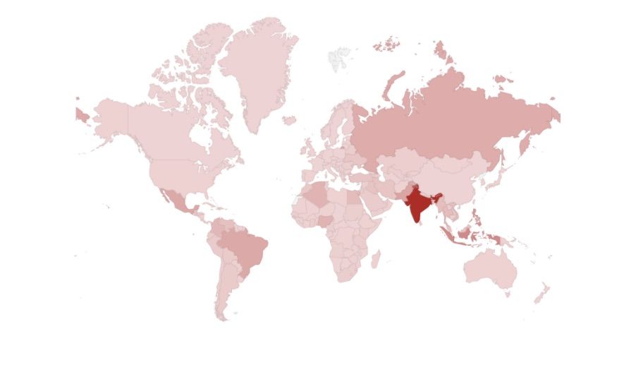 Geo distribution of devices impacted by Gooligan