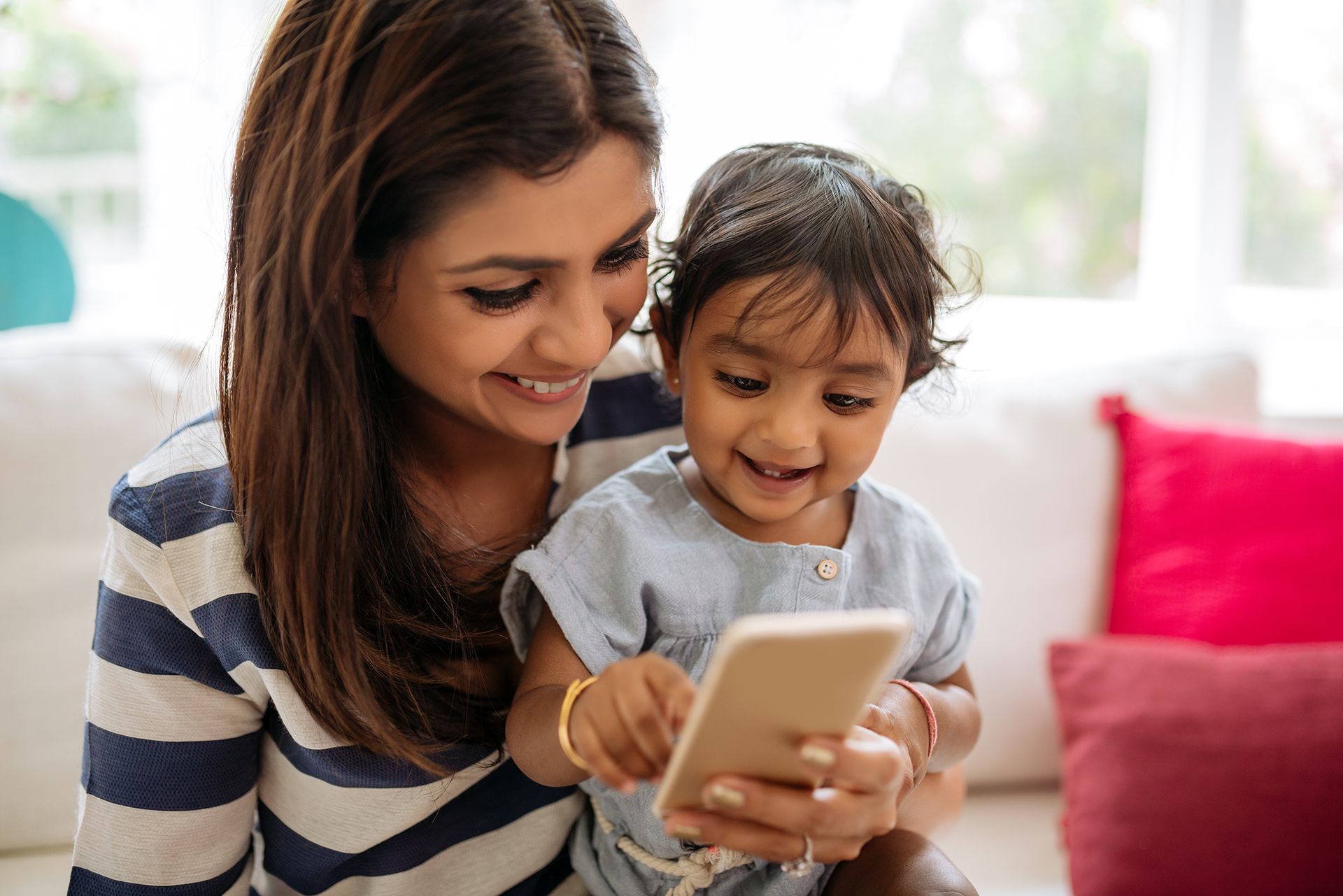 Indian women with her kid