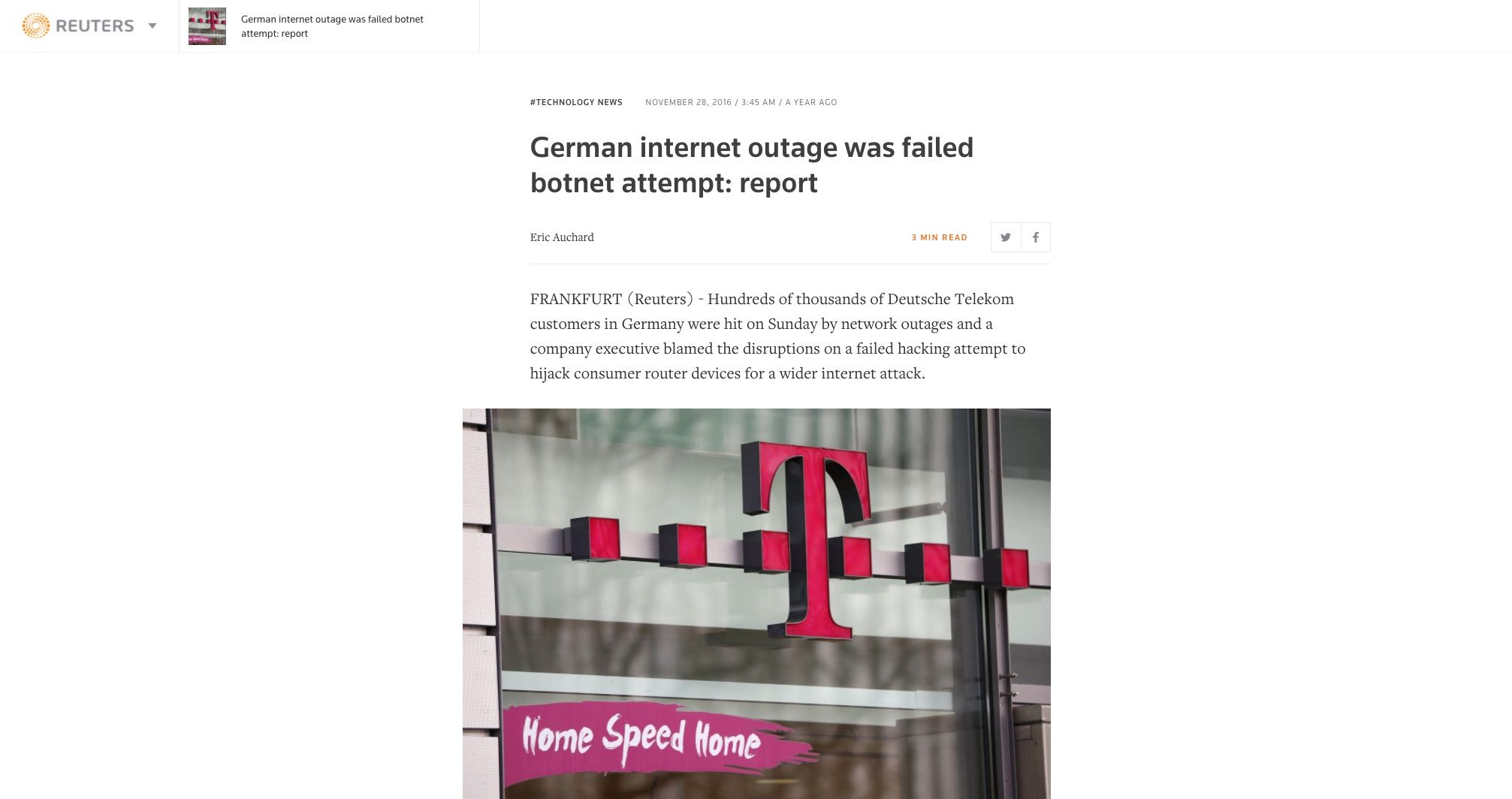 German outage Reuters
