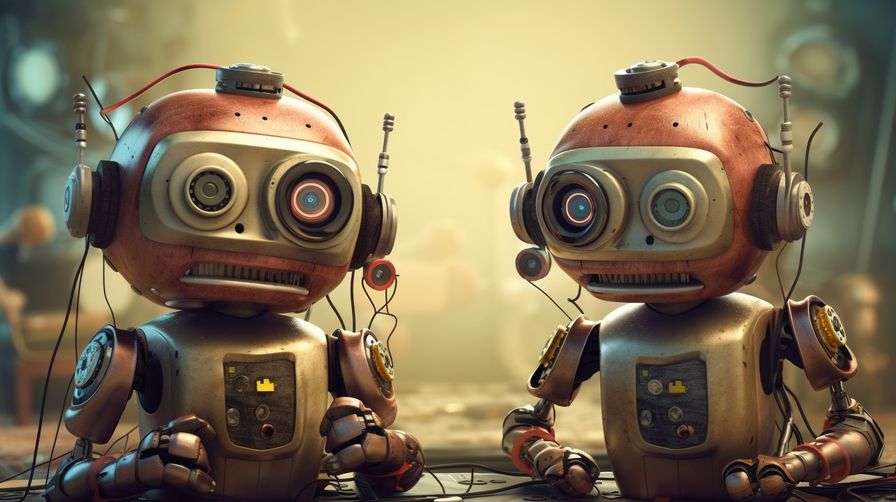 robots doing tech support