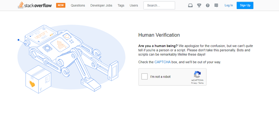 StackOverflow captcha